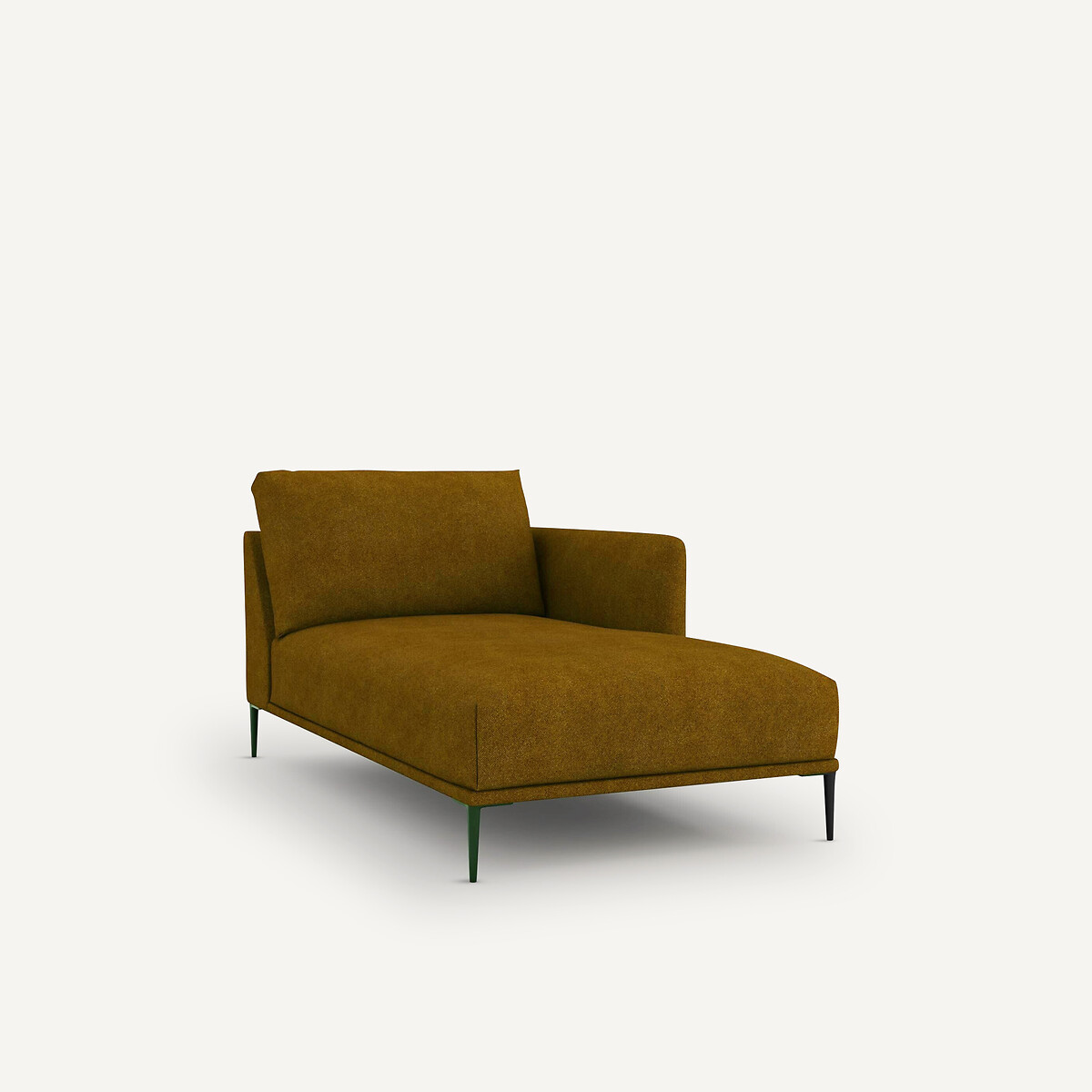Oscar Marl Woven Chaise Longue, Designed by Emmanuel Gallina amber honey, AM.PM X EMMANUEL GALLINA
