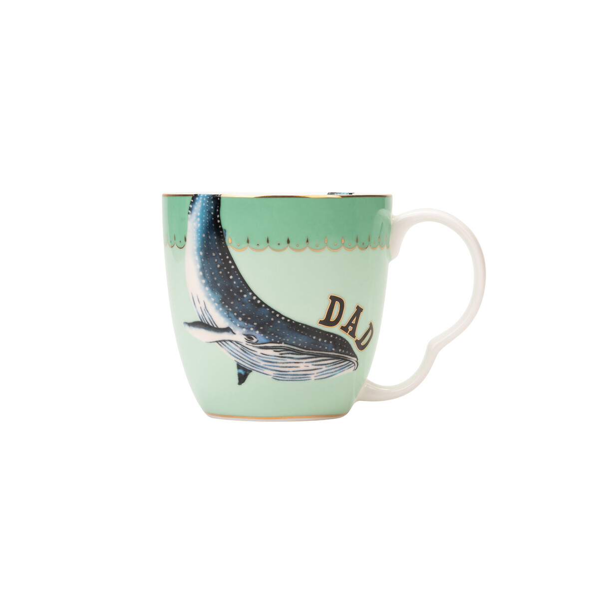 Large "Dad" Whale Mug green, YVONNE ELLEN