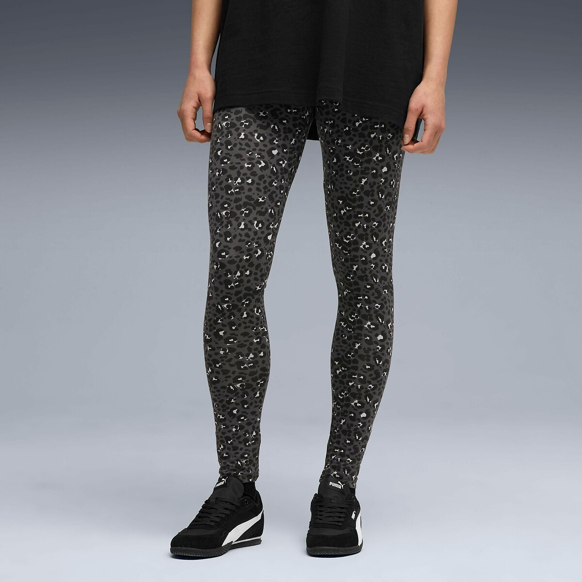 Legging imprimé ESSENTIAL GRAPHIC noir/léopard, PUMA