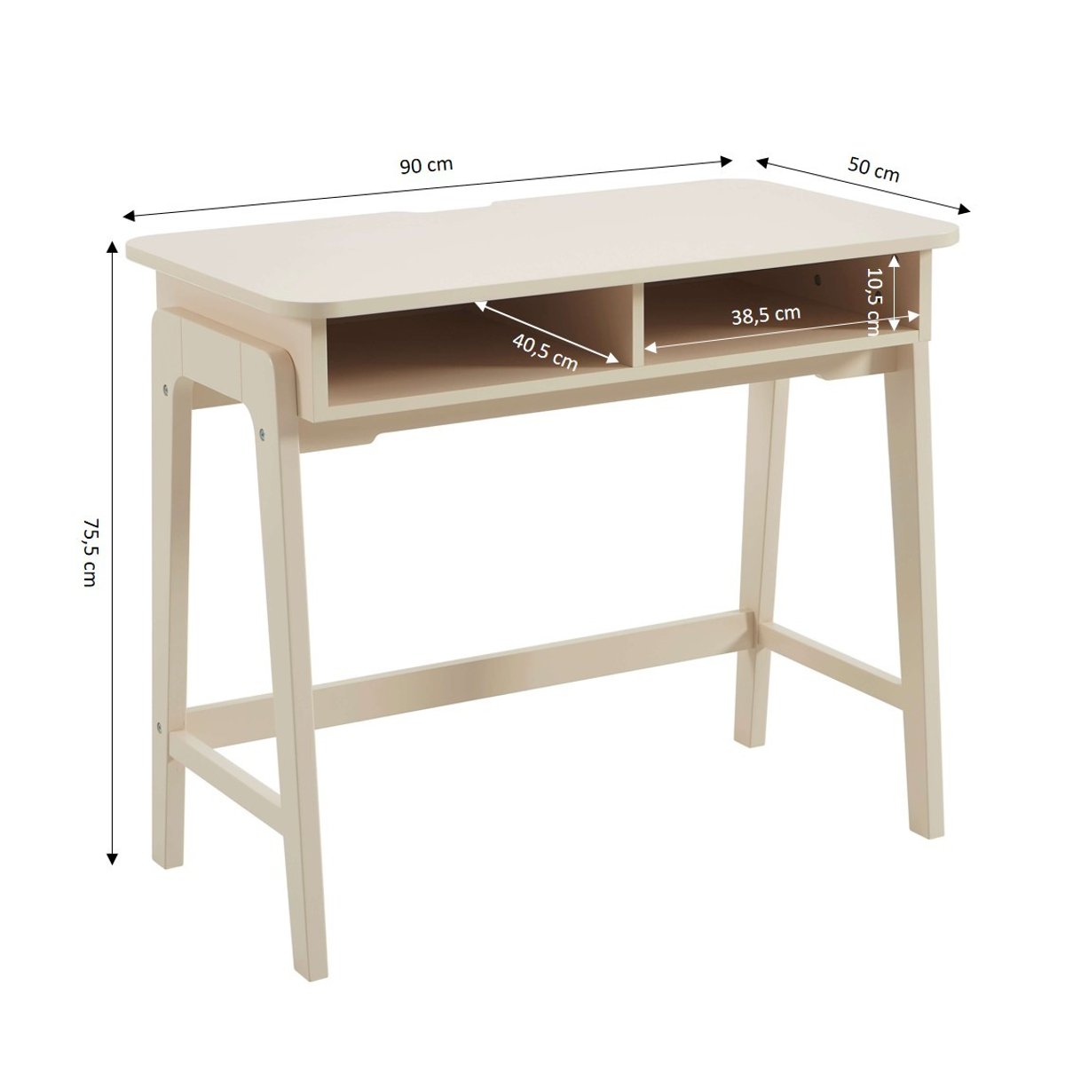 Bureau enfant ELLI beige, BAÏTA