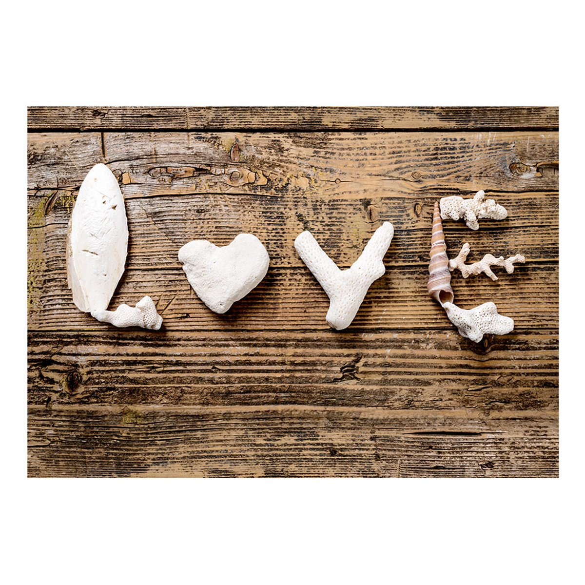 Papier peint intissé panoramique Textes Declaration Of Love blanc, EDEN