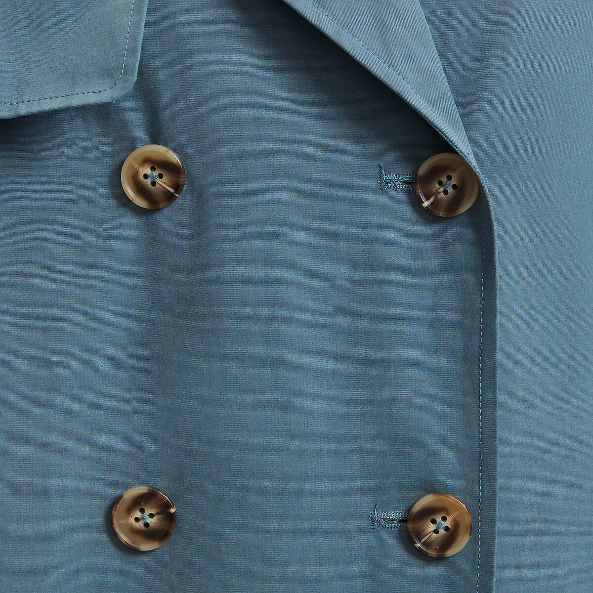 Trench long, Signature EMILE bleu grisé, LA REDOUTE COLLECTIONS
