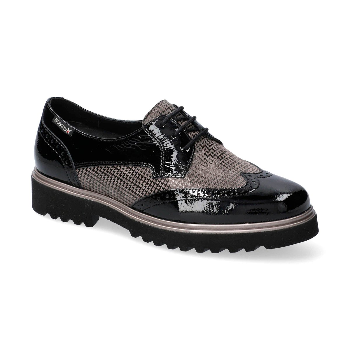 Mocassins en cuir SELENIA noir p5135, MEPHISTO