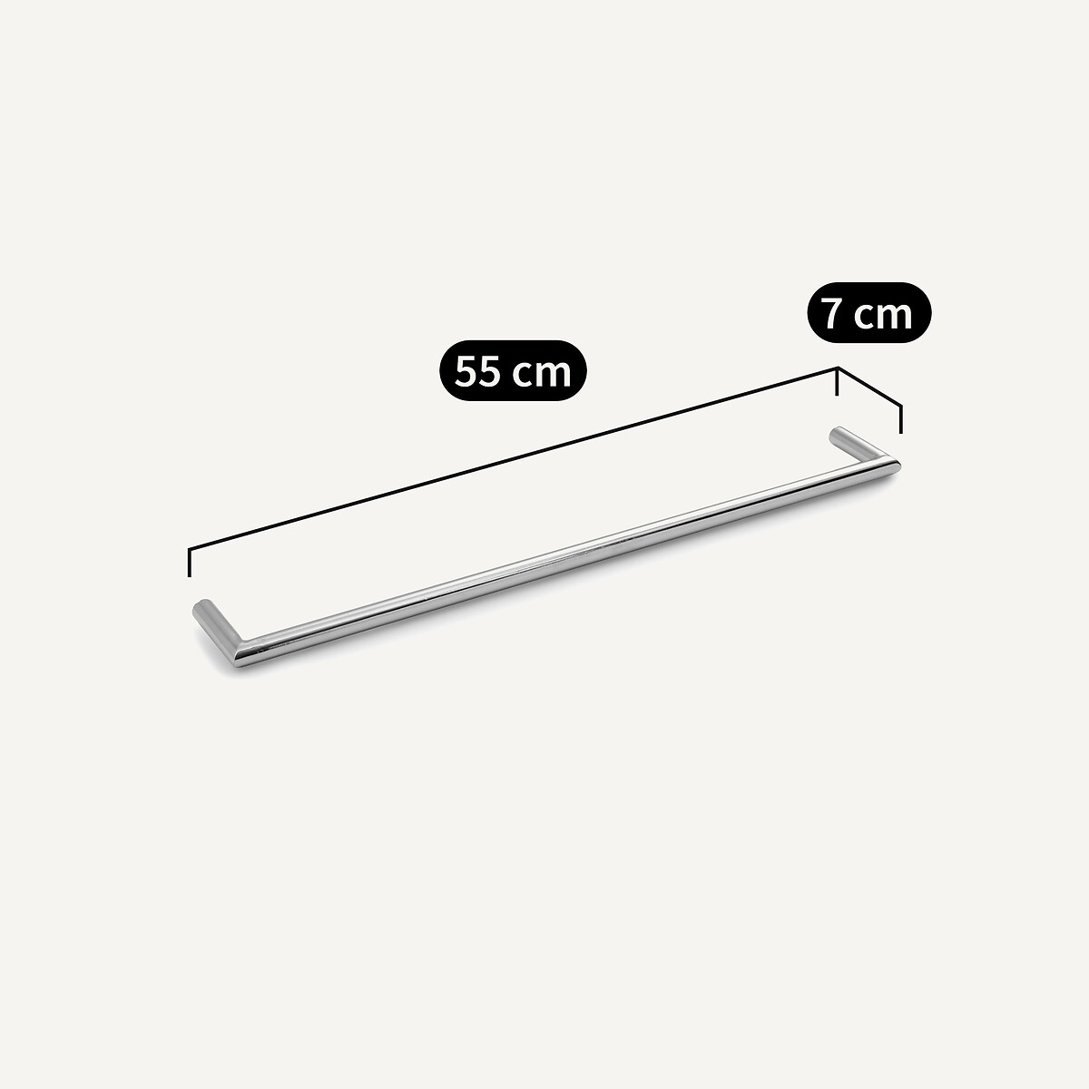 Barra guardaroba in metallo L60cm, cabina armadio Johanez ottone invecchiato, AM.PM