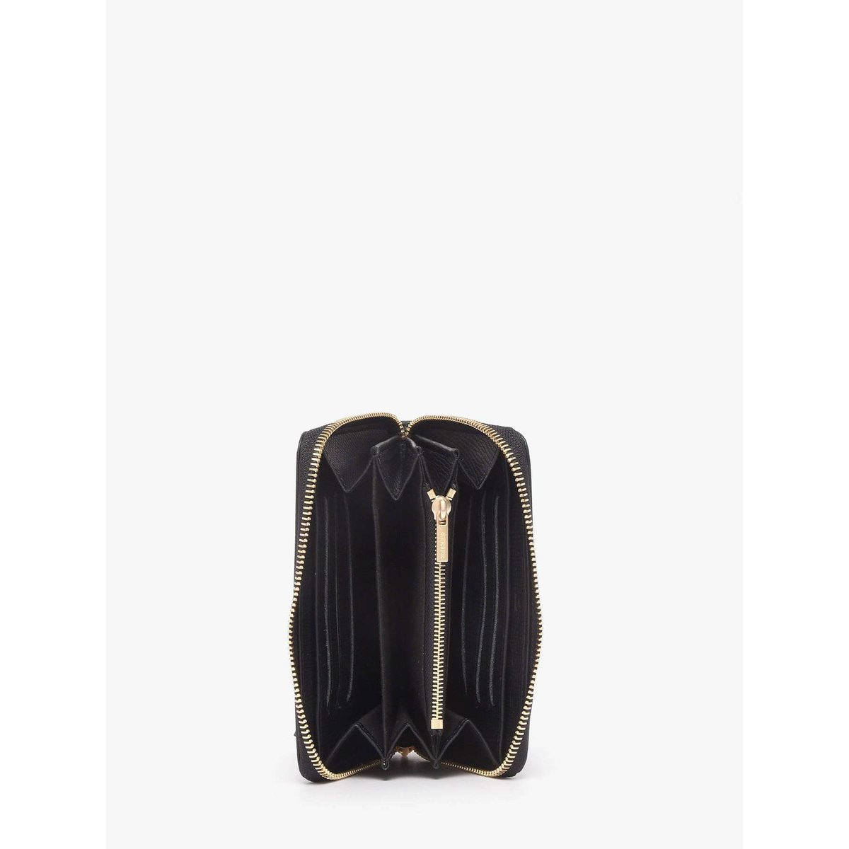 Portefeuille Torsade cuir noir, ETRIER