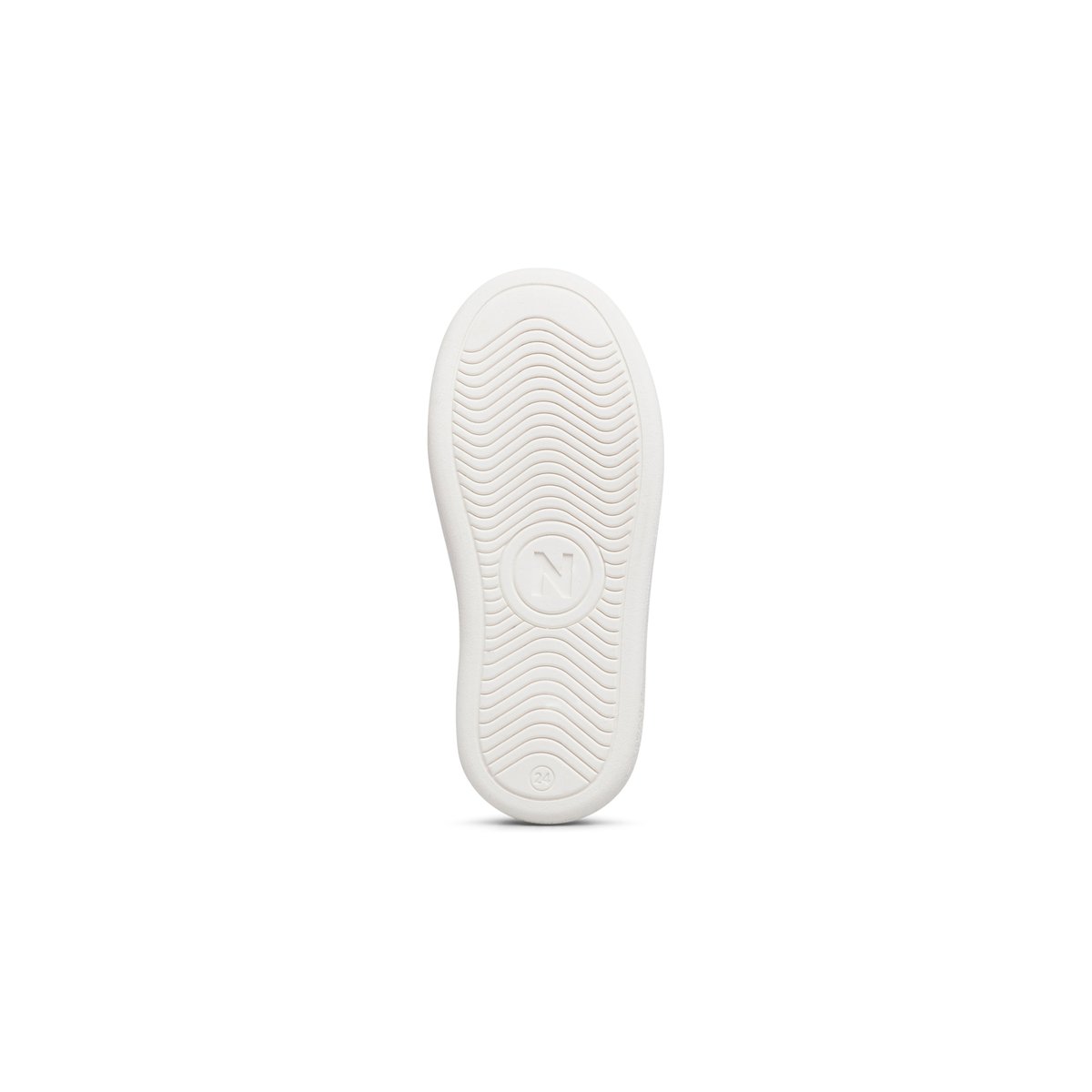 Baskets en cuir et en daim PINN ZIP. blanc-marine, NATURINO