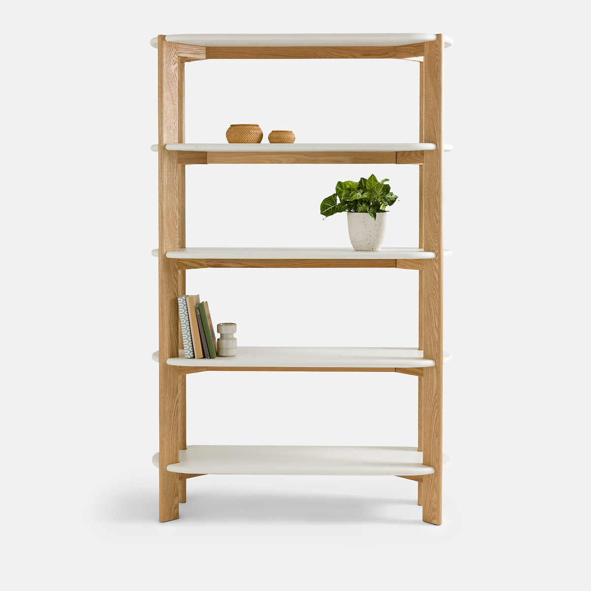 Bibliothèque forme organique, GALET blanc, LA REDOUTE INTERIEURS