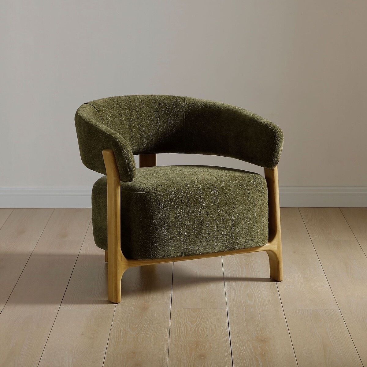 Ablo Curve Chenille Tub Chair olive, ÉDITÉ