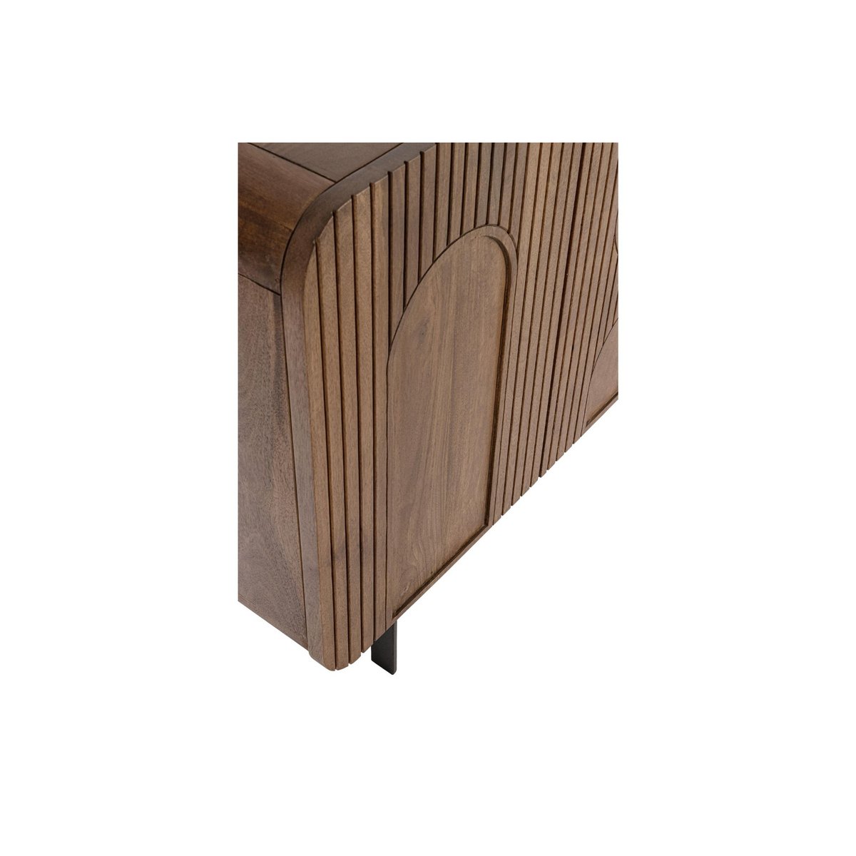 Buffet en bois de manguier 4 portes L180 - AGRA bois foncé, HELLIN, DEPUIS 1862