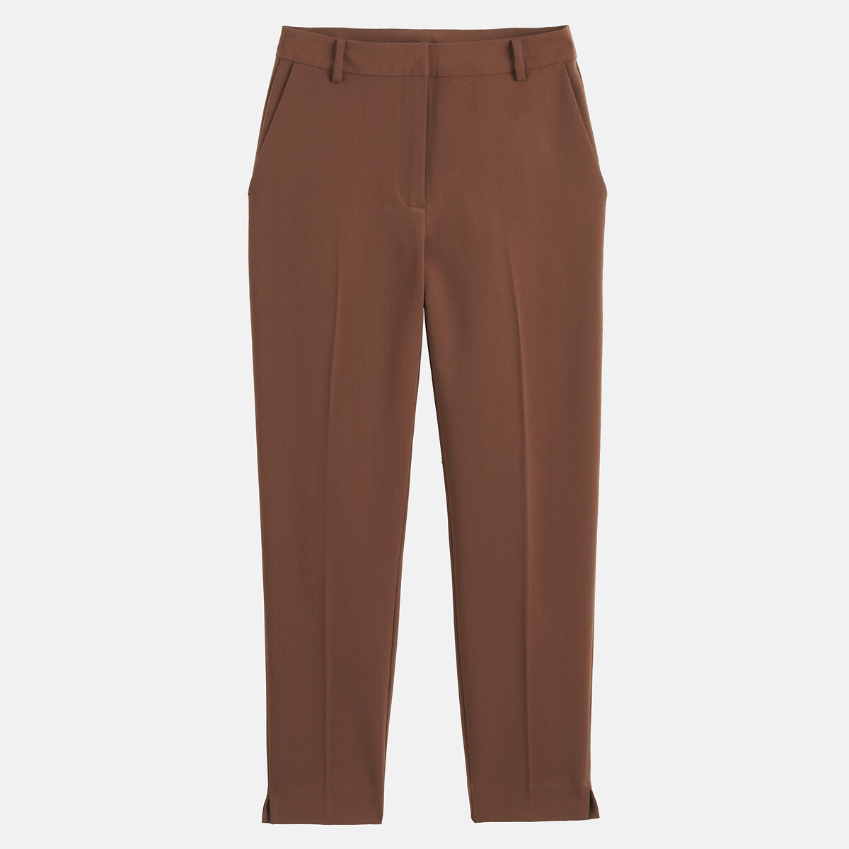 Pantalón pitillo, largo 7/8 marrón, LA REDOUTE COLLECTIONS
