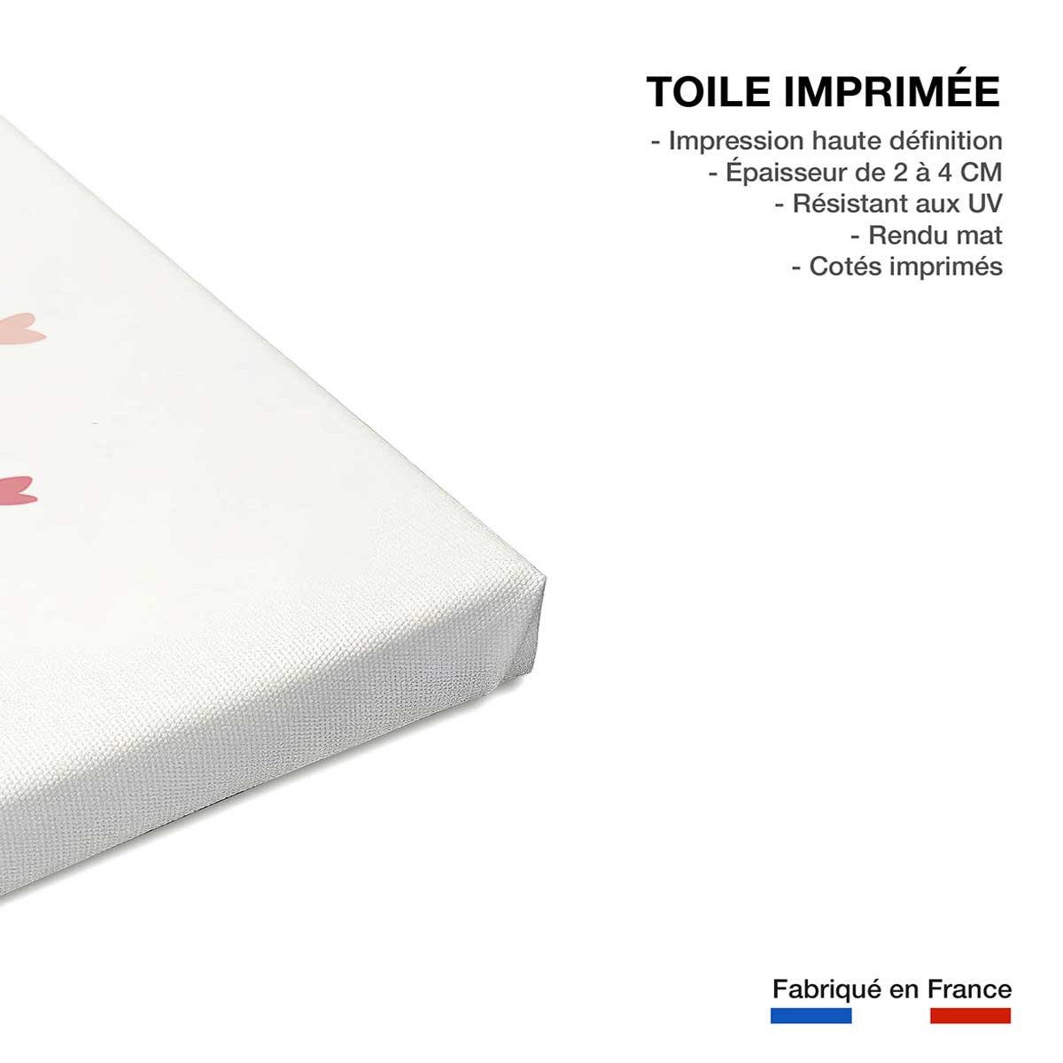 Tableau enfant hipster koala toile imprimée, HEXOA