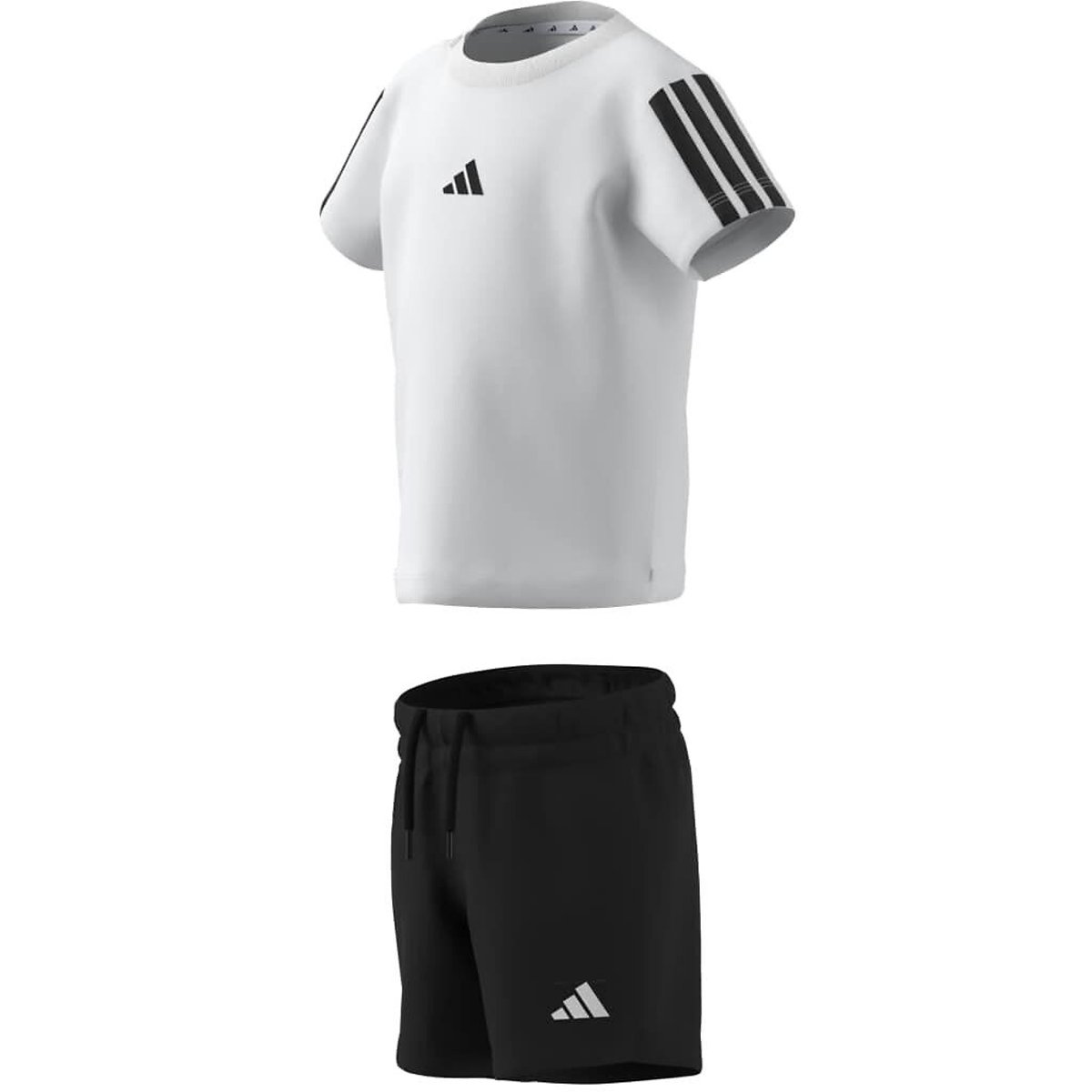 T-Shirt/Shorts Outfit white/black, ADIDAS SPORTSWEAR