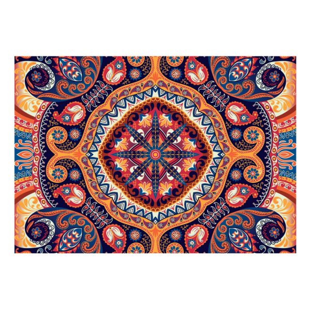 Papier peint intissé panoramique Exotic mosaic multicouleur, EDEN