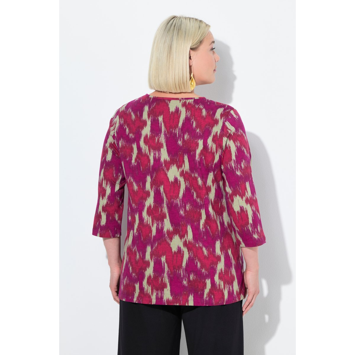 T-shirt coupe évasée noir, ULLA POPKEN