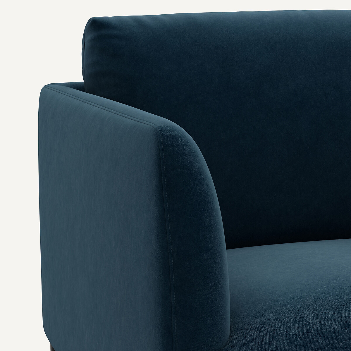Fauteuil en velours, OSCAR bleu paon, AM.PM X EMMANUEL GALLINA