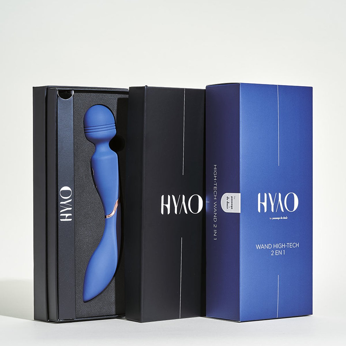 Vibromasseur Wand 2-en-1 Fidji bleu, HYYO