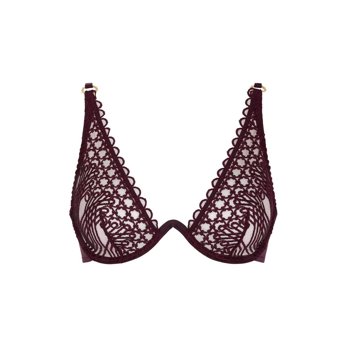 Soutien-gorge Triangle mono-armature Eloge du Desir violet, AUBADE