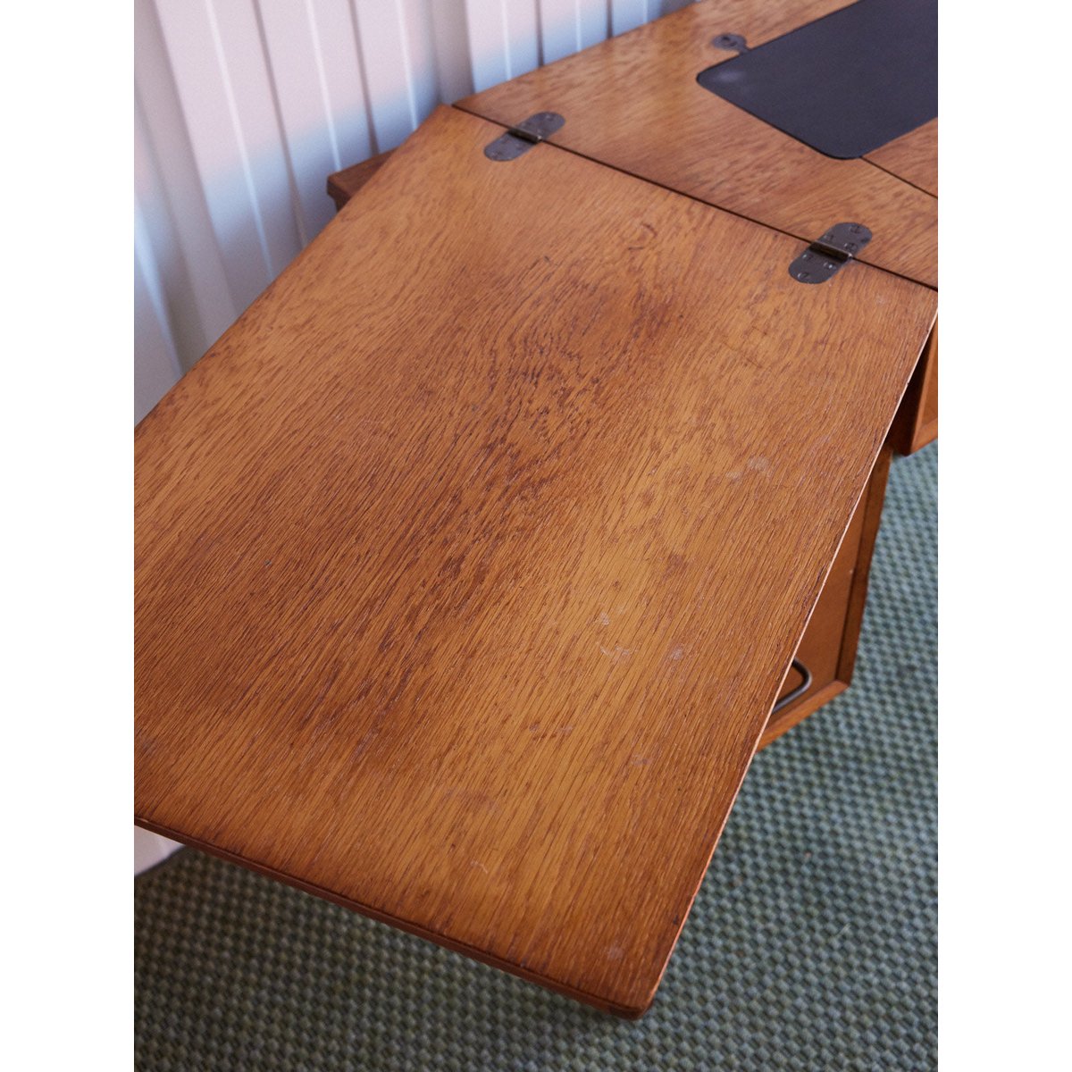 Bureau scandinave en bois Yvan N°571 - Bon état bois clair, DEBONGOUT