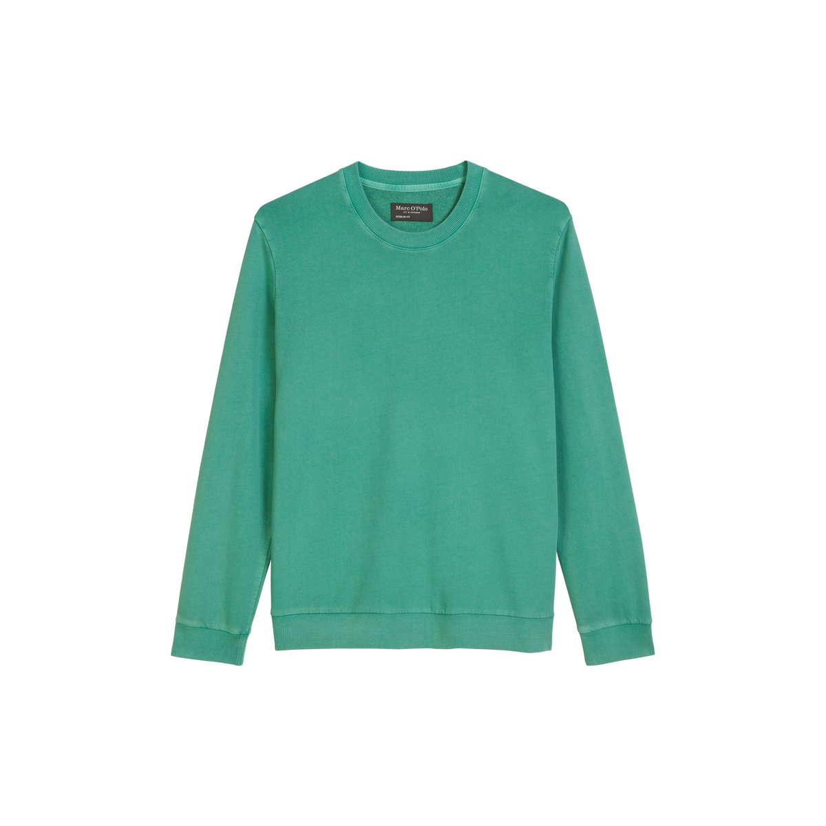 Sweat-shirt régulier en pur coton bio vert clair, MARC O'POLO