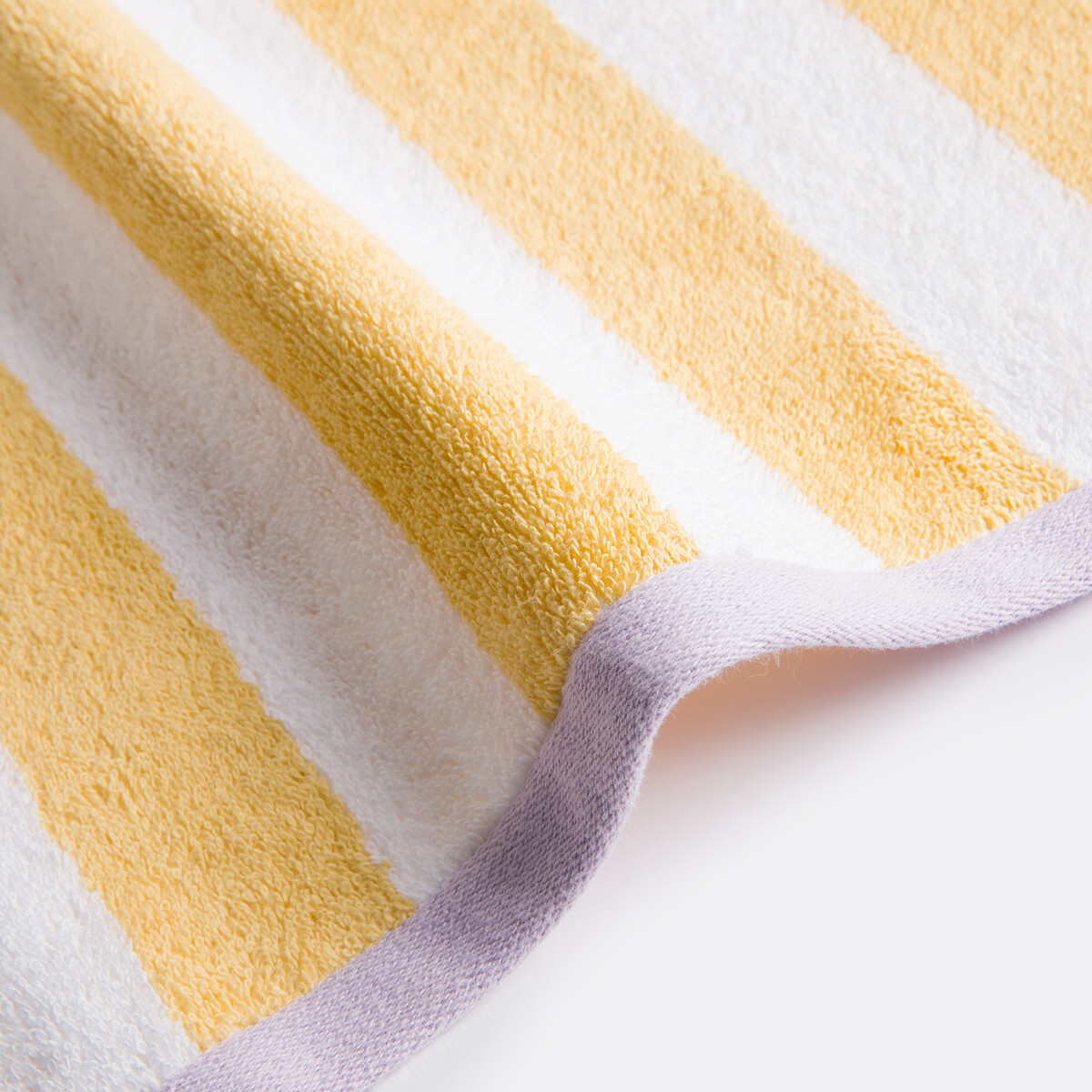 Handtuch Dani, Frottee (500 g/m²) gelb/weiss, LA REDOUTE INTERIEURS