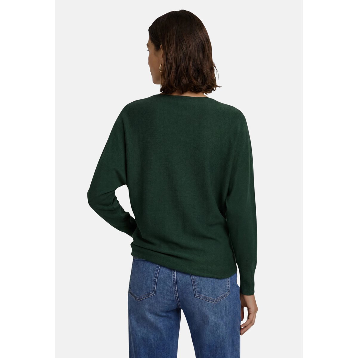 Pull-over en maille à manches chauve-souris green forest, ZERO