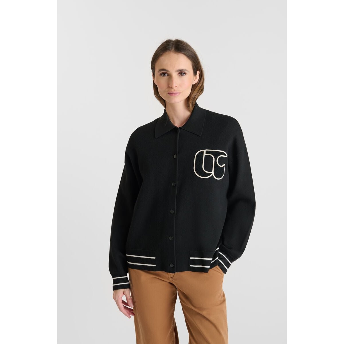 Cardigan KALEB black, LE TEMPS DES CERISES