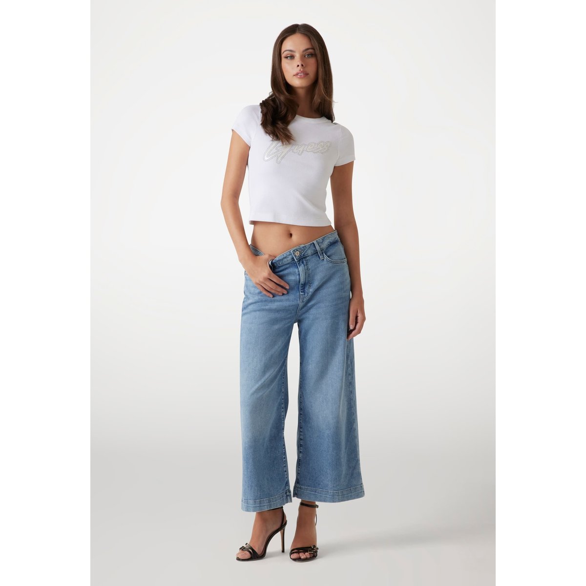 Jean Large Bellflower bleu clair, GUESS