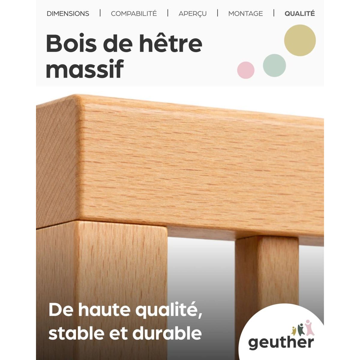 Extension 20 cm pour barrière Easylock FlatStep bois - sans perçage multicolore, GEUTHER