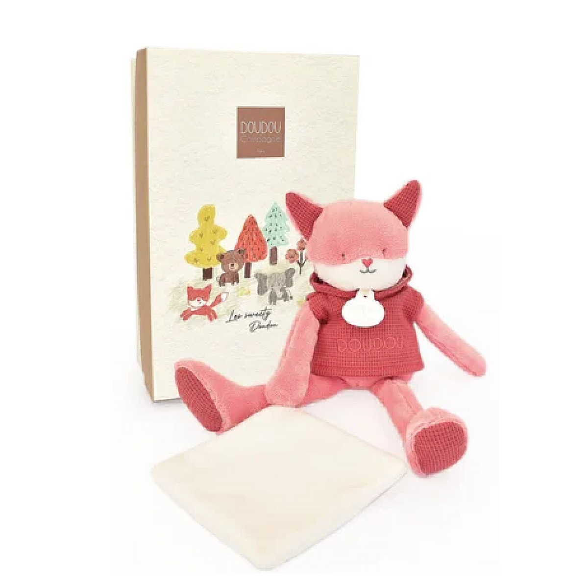 SWEETY DOUDOU - renard DC4189 couleur unique, DJECO