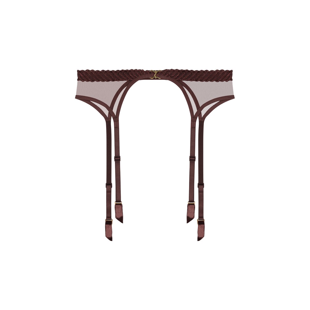 Porte-jarretelles Sheer Emotion brun, AUBADE
