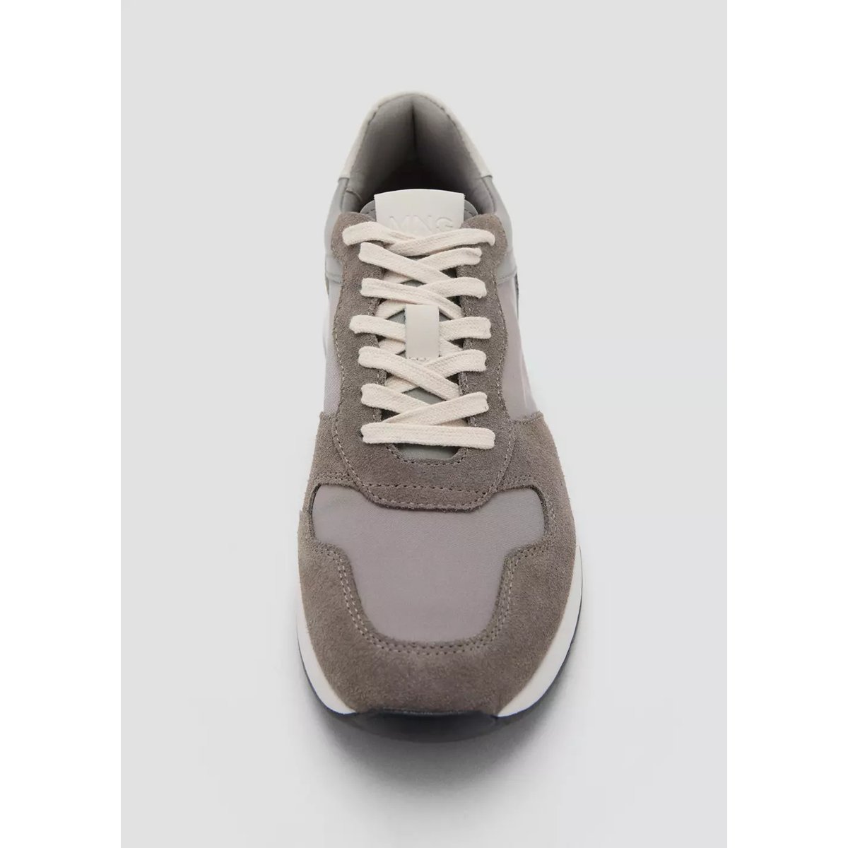 Tennis combinées cuir gris, MANGO MAN