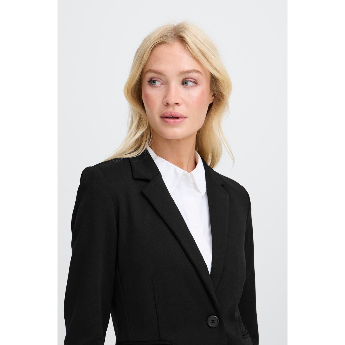 Blazer classique à manches longues noir, B.YOUNG