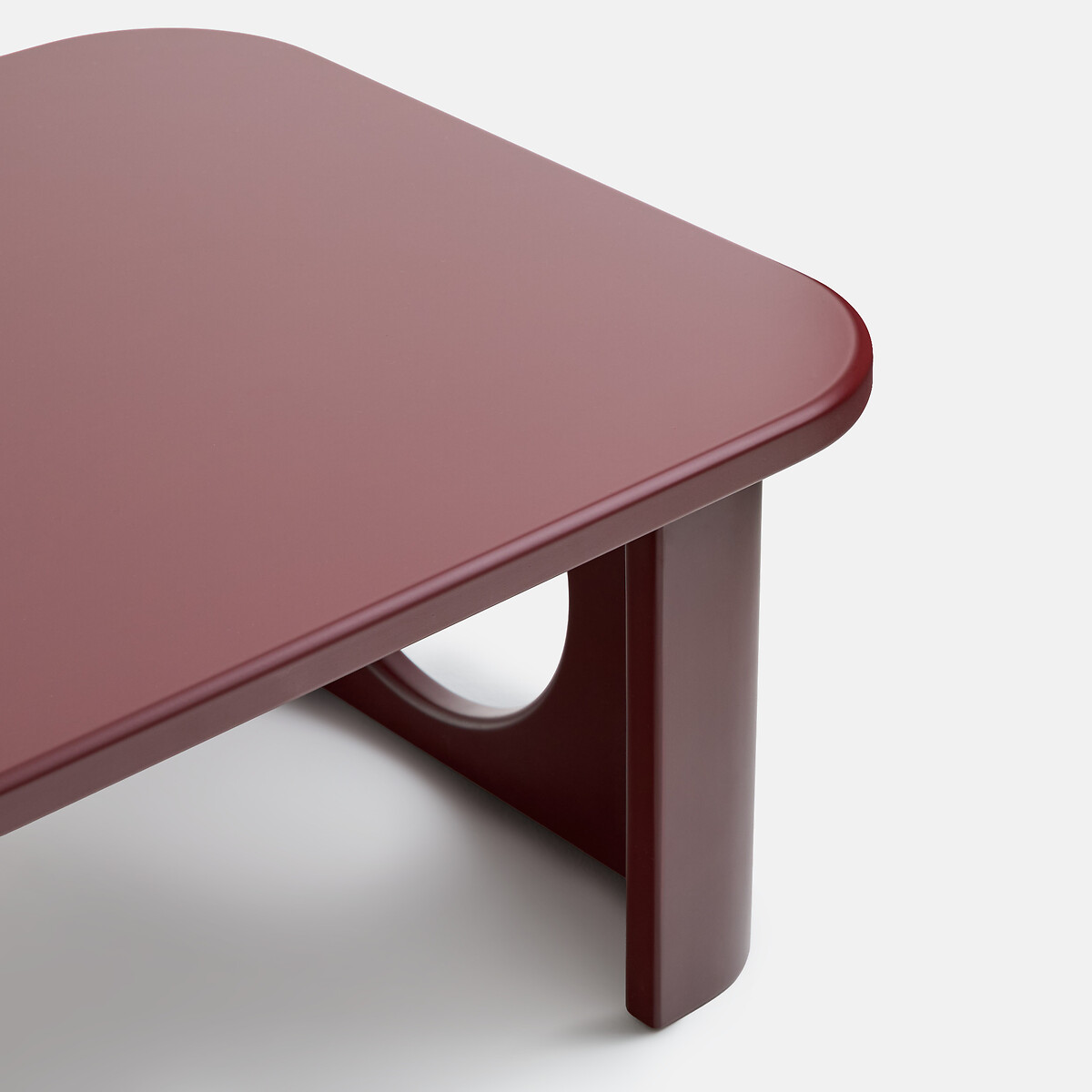 Tavolino con gambe scolpite, lunghezza 88 cm, MORTI bordeaux , LA REDOUTE INTERIEURS