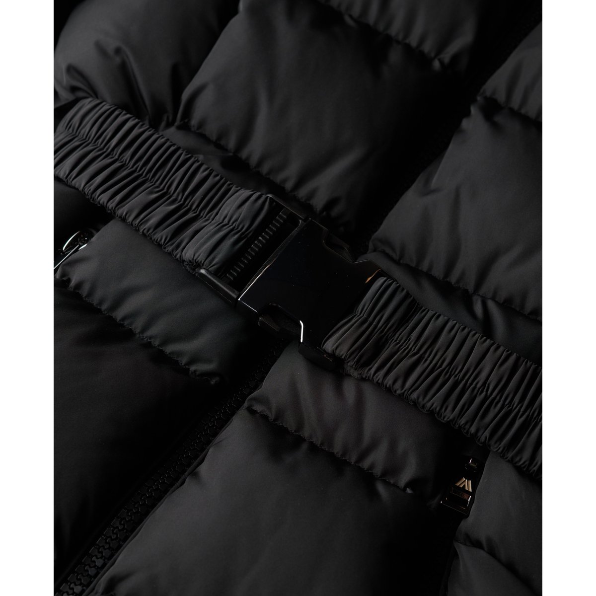 Doudoune à ceinture Fuji noir, SUPERDRY