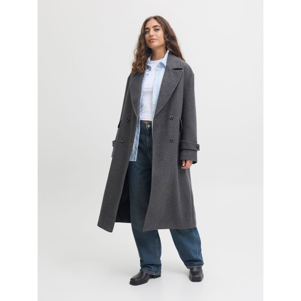 Manteau dark grey melange, JJXX