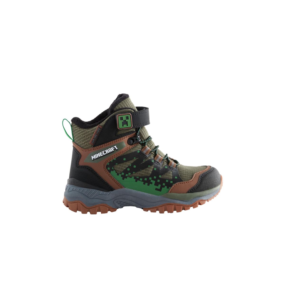 Bottines de marche imperméables minecraft vert kaki, NEXT