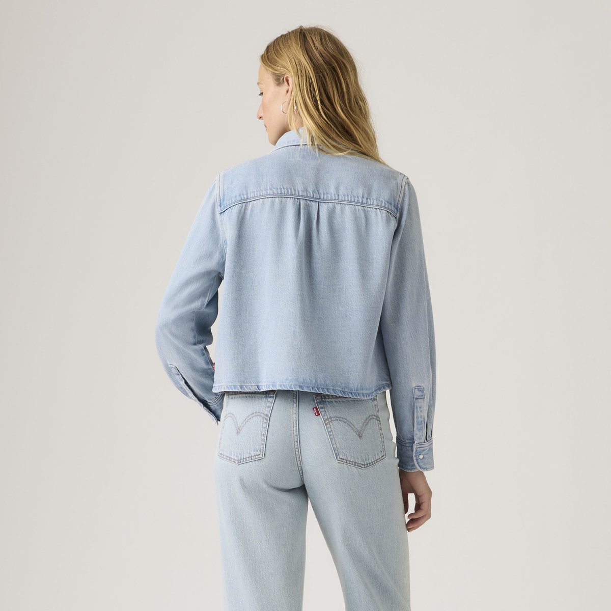 Veste-chemise Logan bleu - tencel blasted stone top, LEVI'S