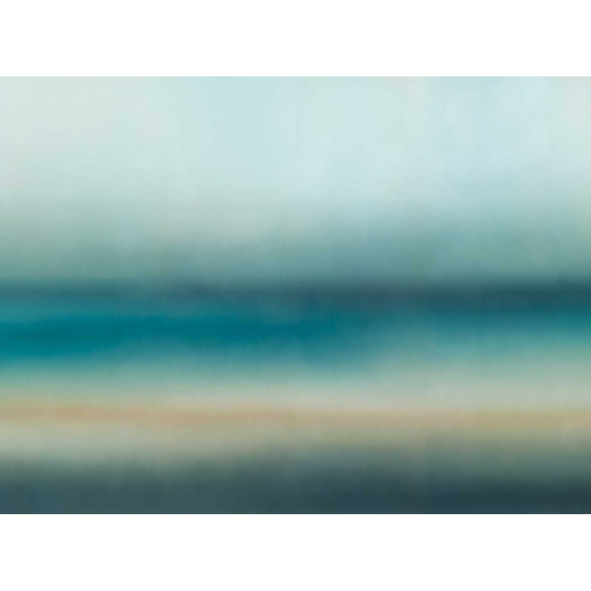 Papier peint Ligne d'Horizon Bleutée bleu, HEXOA