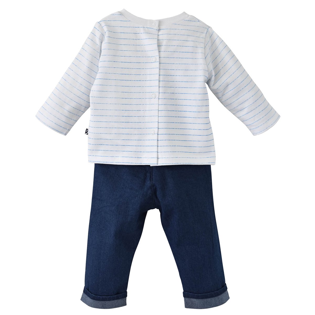 Ensemble tee shirt pantalon antoine bleu, SUCRE D'ORGE