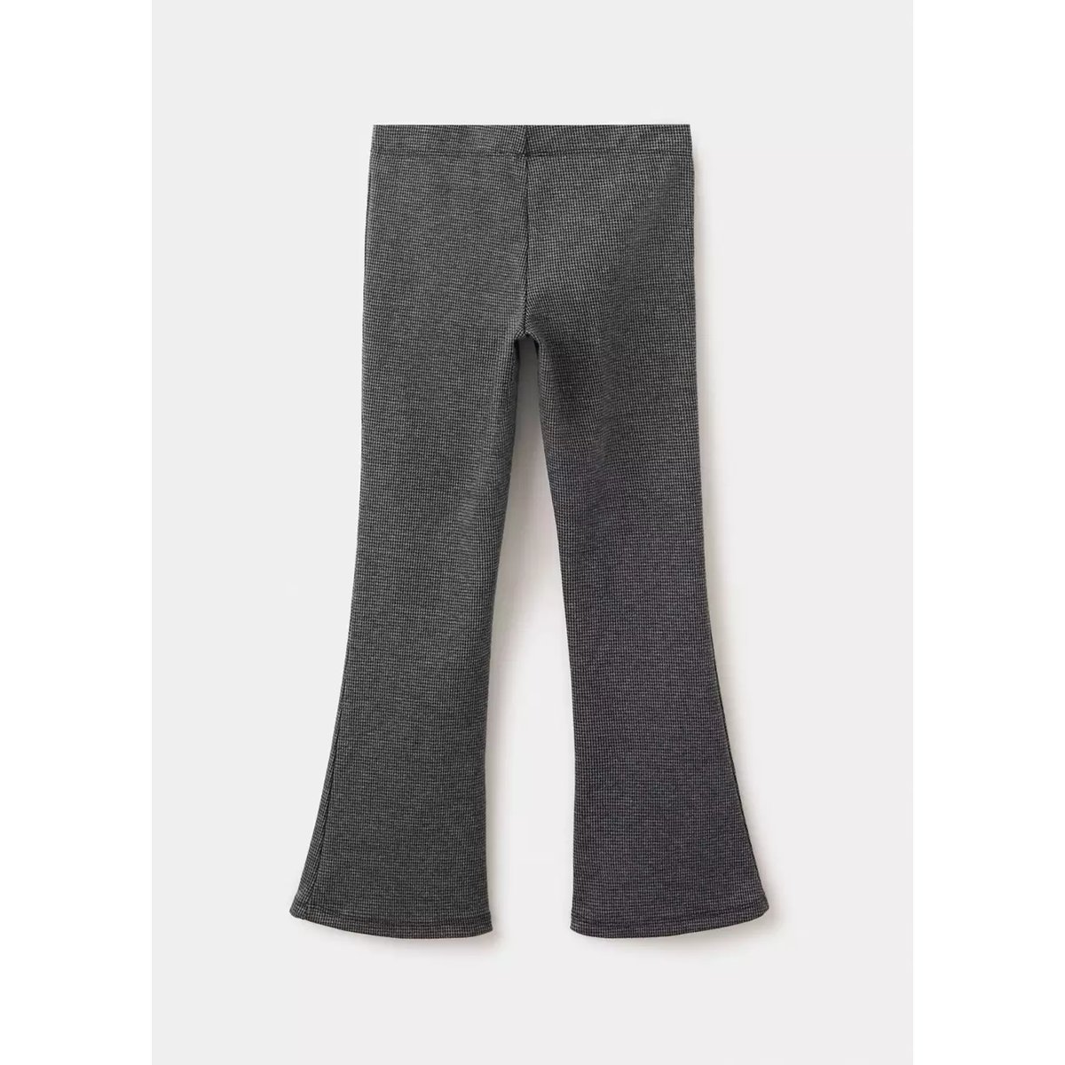 Legging flare pied-de-poule gris anthracite, MANGO KIDS