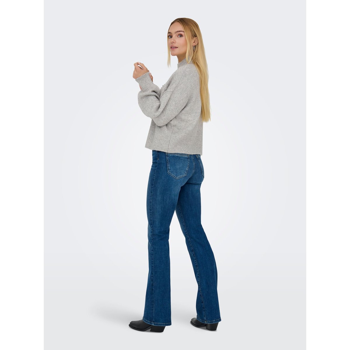 Pull En Maille grise - light grey melange, ONLY
