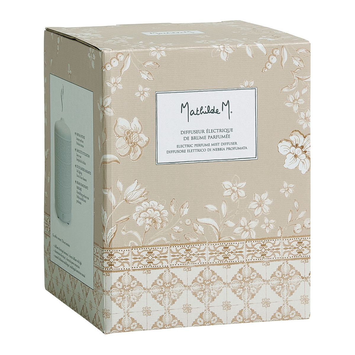 Diffuseur électrique de brume parfumée blanc, MATHILDE M