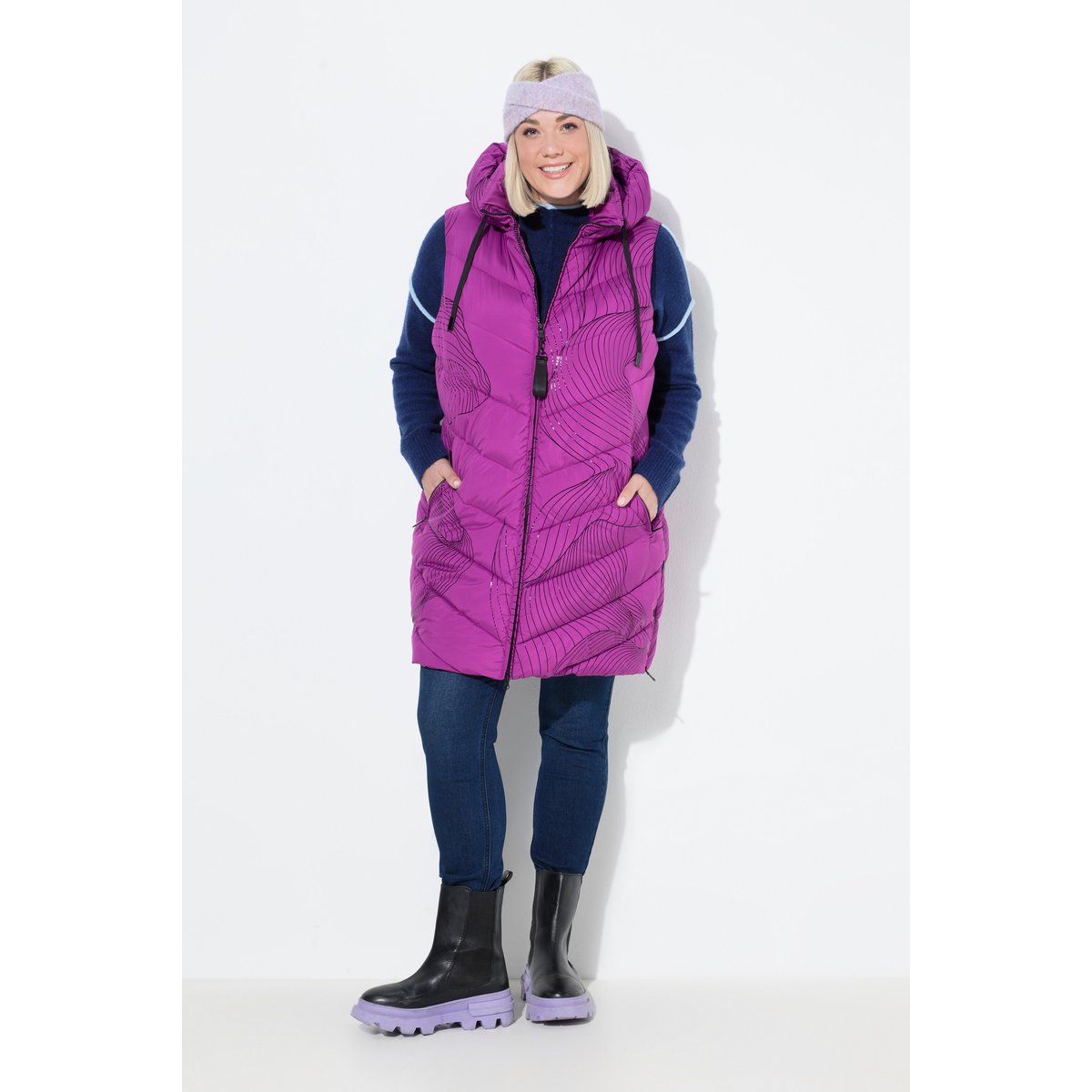 Doudoune matelassée HYPRAR violet, ULLA POPKEN
