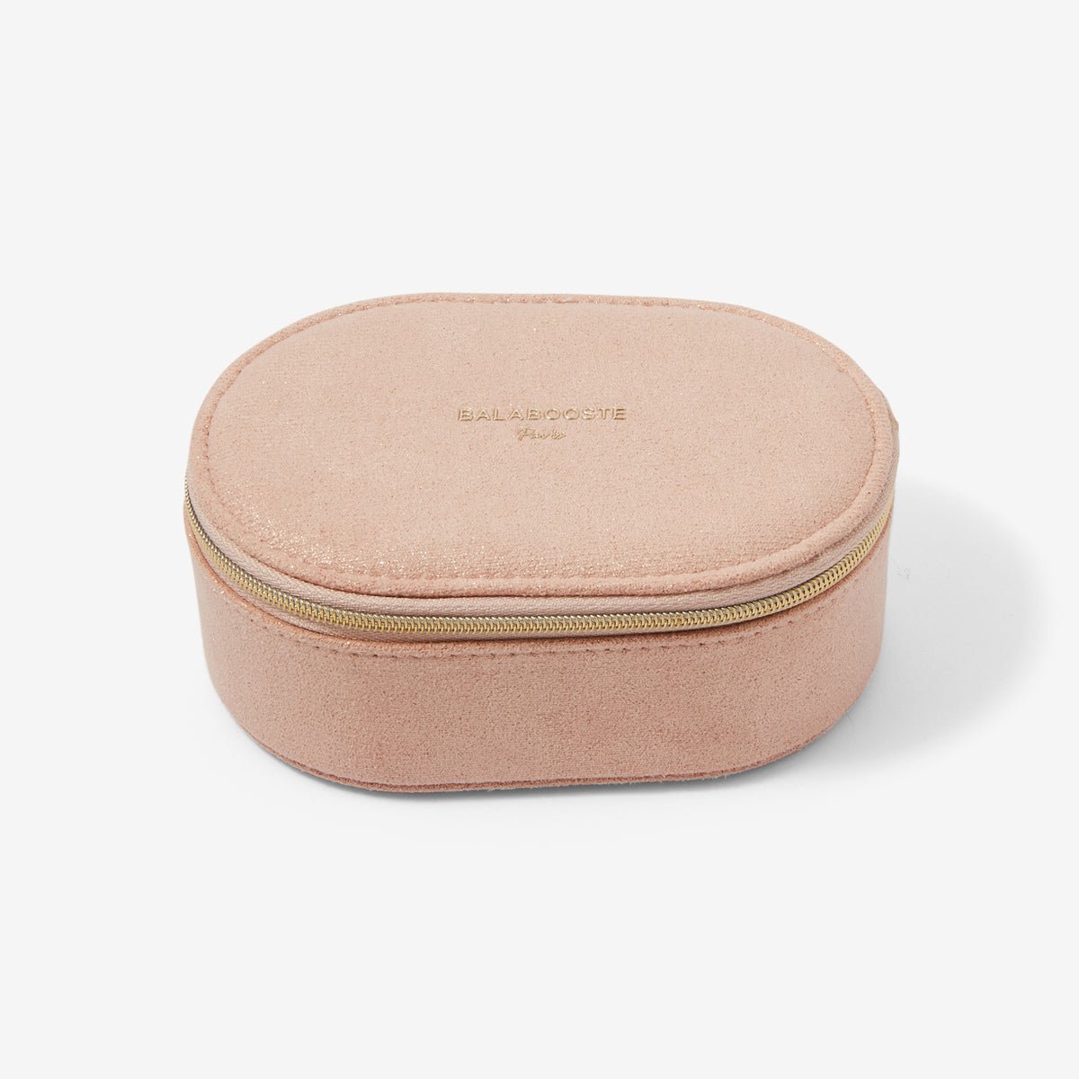 Petite boîte à bijoux ovale rose rose, BALABOOSTE