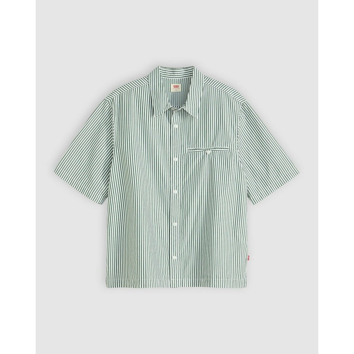 Striped Short Sleeve Shirt green striped, LEVI'S