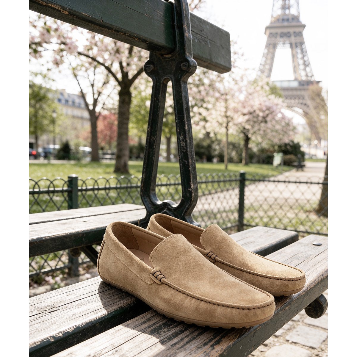Mocassin velours DANDY beige, FINSBURY