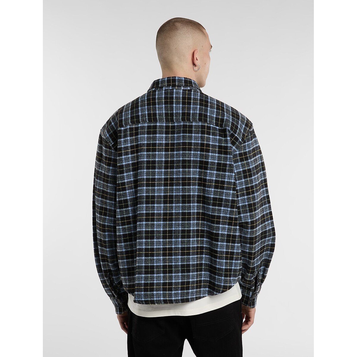 Chemise manches longues, en flanelle, DAD noir, DICKIES