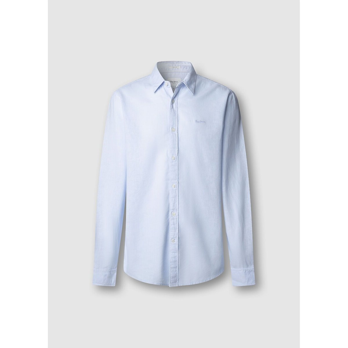 Chemise en lin mélangé PAYTON bleu ciel, PEPE JEANS