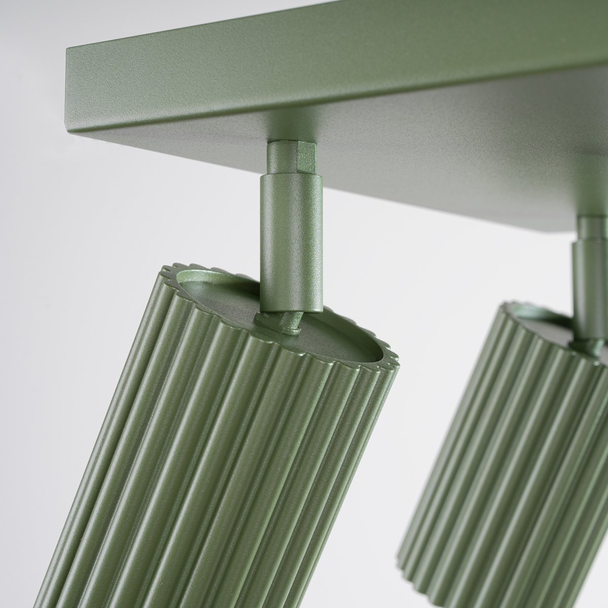 Plafonnier Aluminium Vert Olive GU10 4 Karbon vert, EDEN