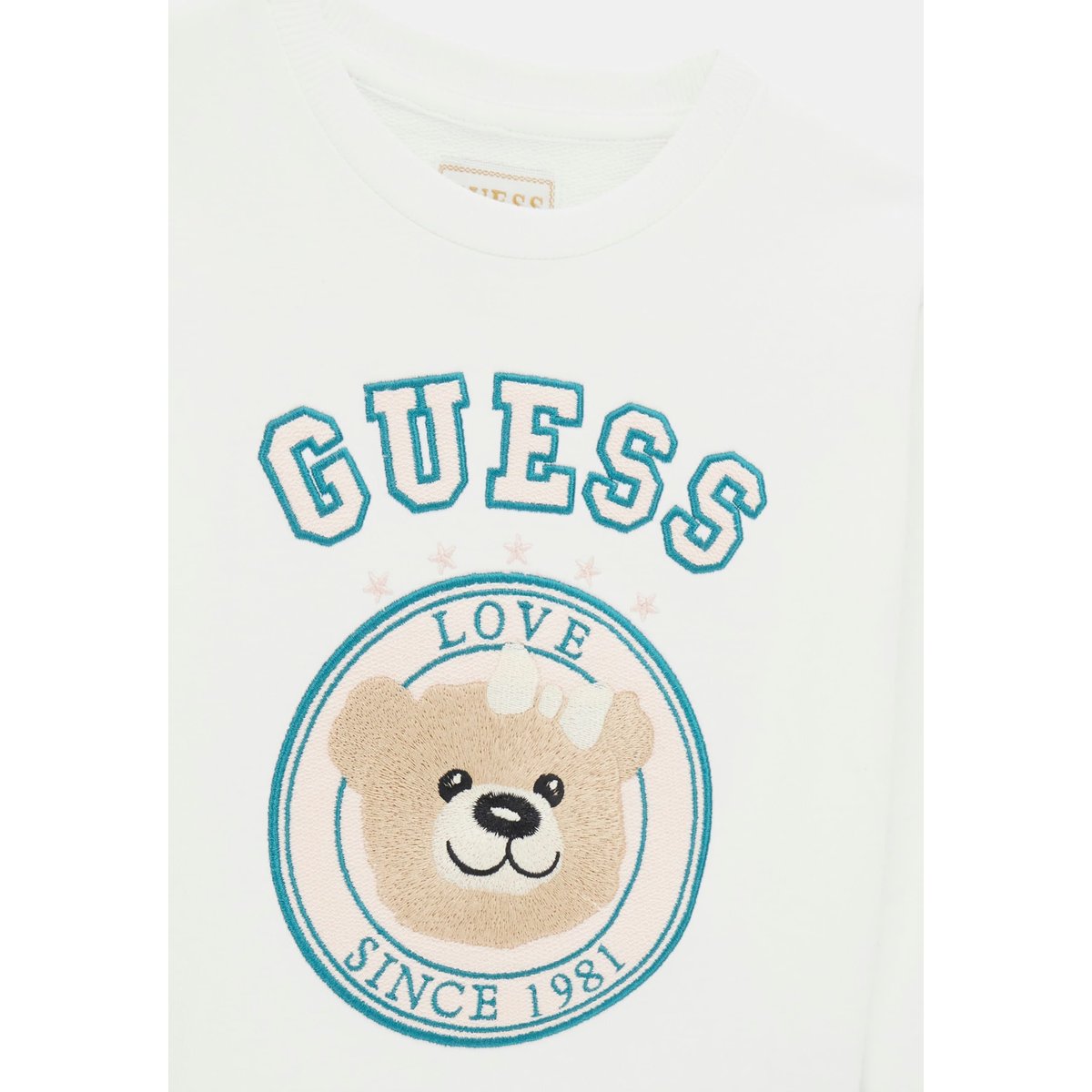 Logo Brodé Dress crème, GUESS KIDS